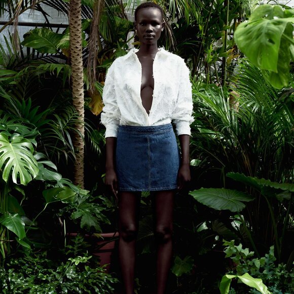 Zara Fringed Button Down Shirt - Picture 2 of 6